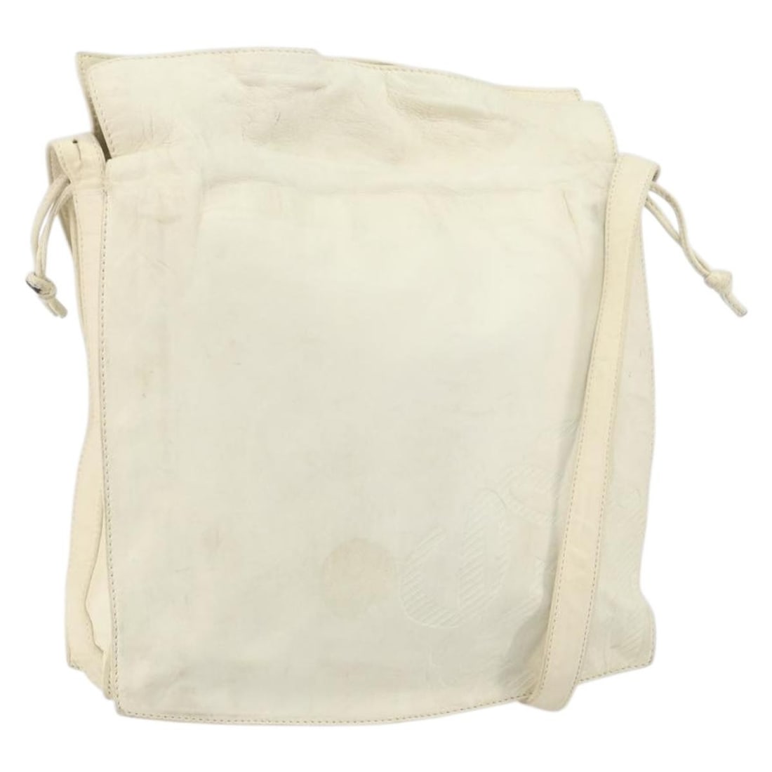 LOEWE White Leather Anagram Shoulder Bag Made in Spain: LOEWE White Leather Anagram Shoulder Bag Made in Spain This LOEWE Anagram Shoulder Bag is a stylish accessory made from high-quality leather in a classic white color. With approximate dimensions of 10