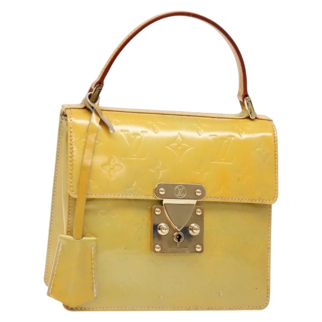 LOUIS VUITTON Monogram Vernis Spring Street Hand Bag Gris M91029 Auth: LOUIS VUITTON Monogram Vernis Spring Street Hand Bag Gris M91029 Auth This authentic LOUIS VUITTON Monogram Vernis Spring Street Hand Bag in Gris is a luxurious addition to any collection. Crafted fro