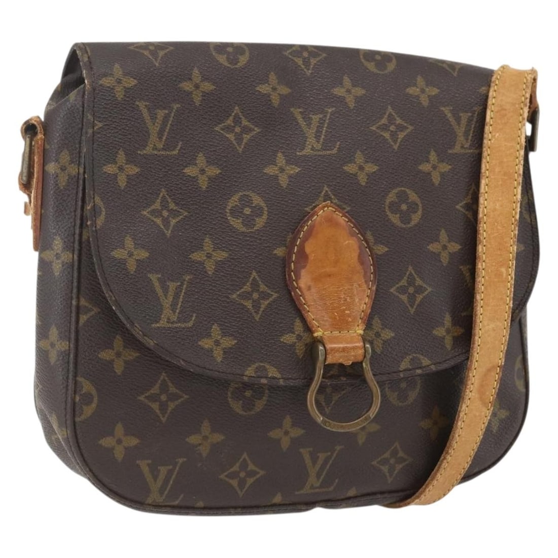 Monogram Canvas Saint Cloud GM Shoulder Bag by Louis Vuitton M51242: Monogram Canvas Saint Cloud GM Shoulder Bag by Louis Vuitton M51242 This Louis Vuitton Monogram Saint Cloud GM shoulder bag features the classic monogram canvas exterior with a flap closure and an adj