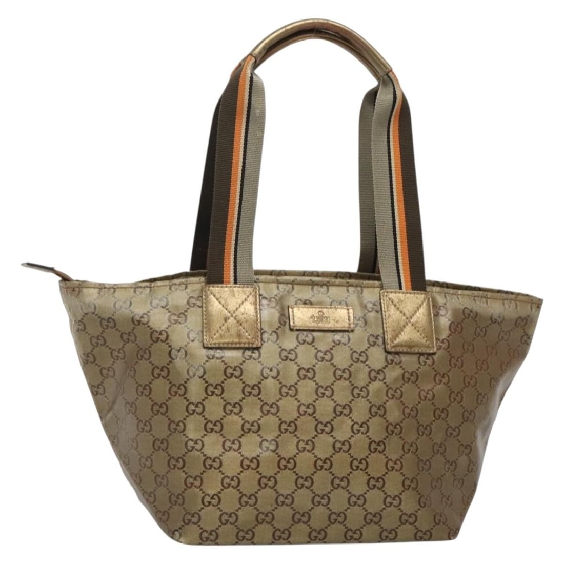 GUCCI GG Canvas Gold Tote Bag Coated Canvas Auth 131230 Italy (1 of 18)