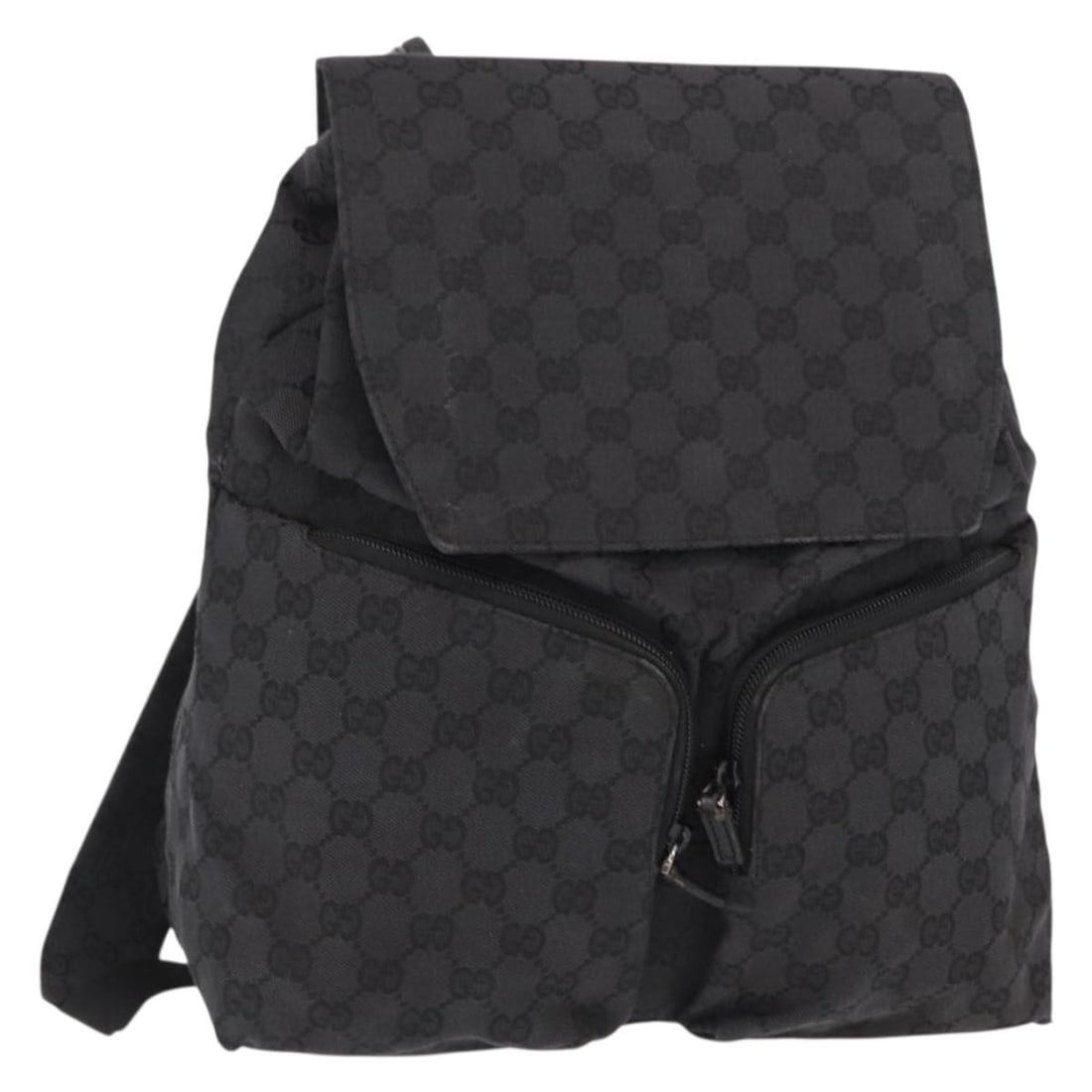 GUCCI Black GG Canvas Backpack 003 0238 Authentic Italy: GUCCI Black GG Canvas Backpack 003 0238 Authentic Italy This GUCCI GG Canvas Backpack combines luxury with practicality, featuring a sleek black exterior crafted from durable GG canvas. Designed for b