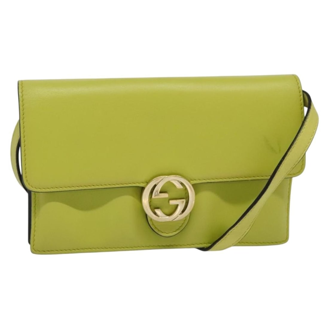 GUCCI 369664 Yellow Gold Leather Shoulder Bag Authentic: GUCCI 369664 Yellow Gold Leather Shoulder Bag Authentic This elegant GUCCI shoulder wallet combines luxury and style in a striking yellow and gold leather design. Crafted in Italy, this bag features a
