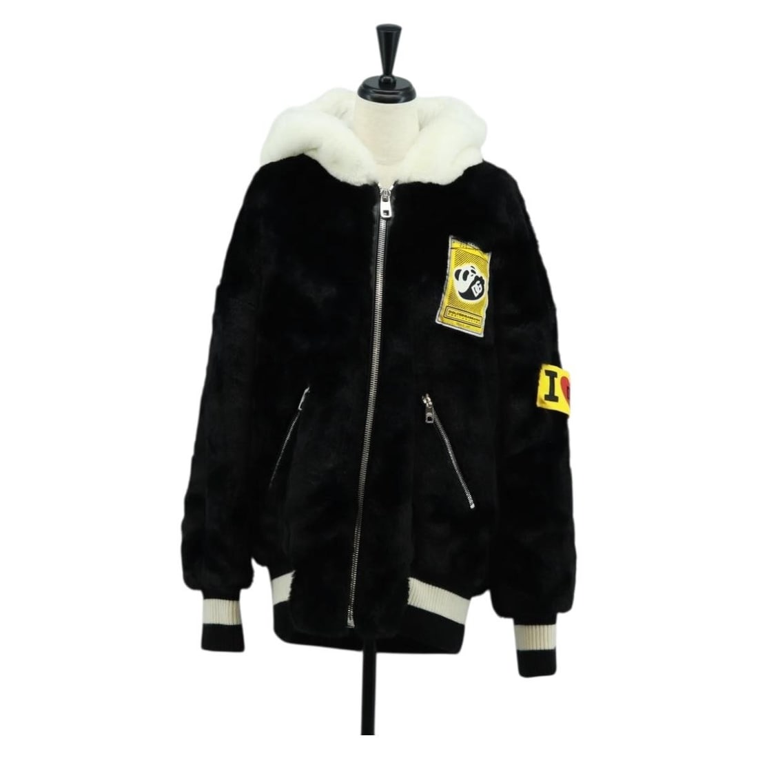 Dolce&Gabbana Black and White Panda Hooded Jacket from Italy (1 of 18)