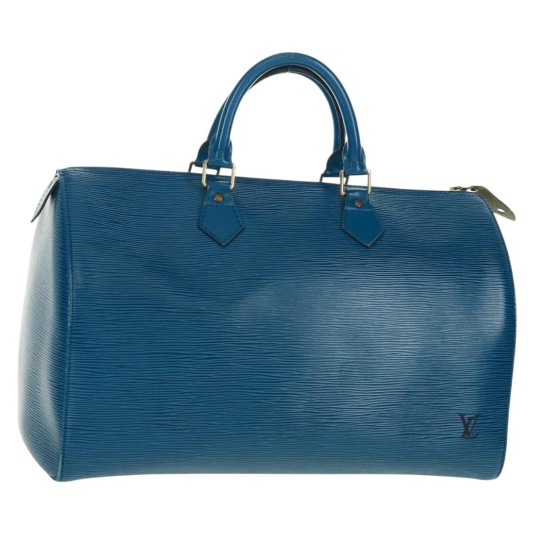 Louis Vuitton Speedy 35 Epi Leather Handbag in Toledo Blue M42995 (1 of 18)