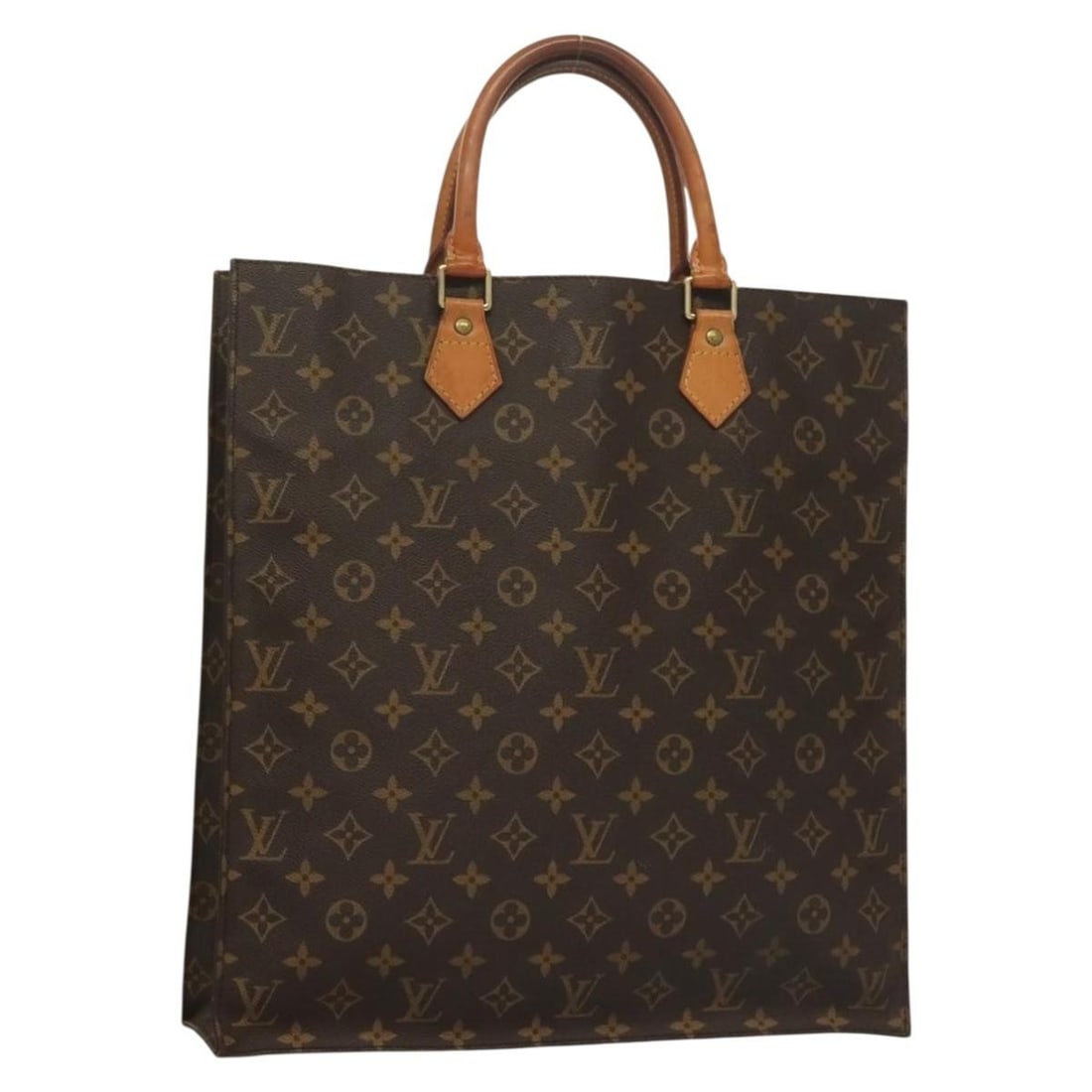 Louis Vuitton Monogram Sac Plat Hand Bag M51140 Authentically Made in France: Louis Vuitton Monogram Sac Plat Hand Bag M51140 Authentically Made in France Presenting the iconic LOUIS VUITTON Monogram Sac Plat Hand Bag, model M51140, crafted in France from high-quality Monogram