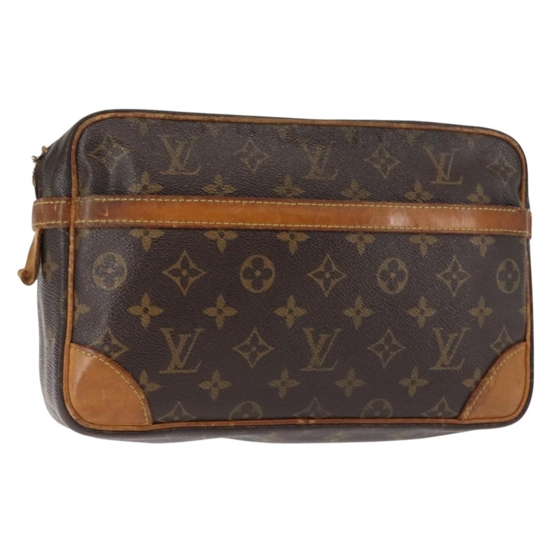 LOUIS VUITTON Monogram Compiegne 28 Clutch Bag M51845 Authentic France: LOUIS VUITTON Monogram Compiegne 28 Clutch Bag M51845 Authentic France This elegant LOUIS VUITTON Monogram Compiegne 28 Clutch Bag (Model M51845) showcases the iconic monogram canvas, making it a time