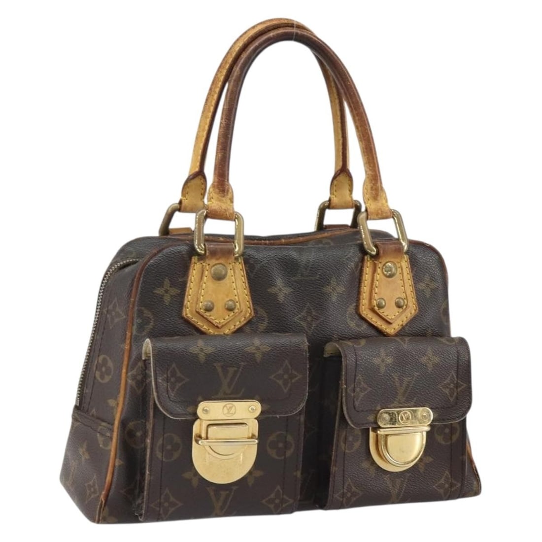 Manhattan PM Monogram Canvas Handbag by Louis Vuitton M40026: Manhattan PM Monogram Canvas Handbag by Louis Vuitton M40026 This Louis Vuitton Monogram Manhattan PM handbag is crafted from signature monogram canvas and features a classic rectangular silhouette. T