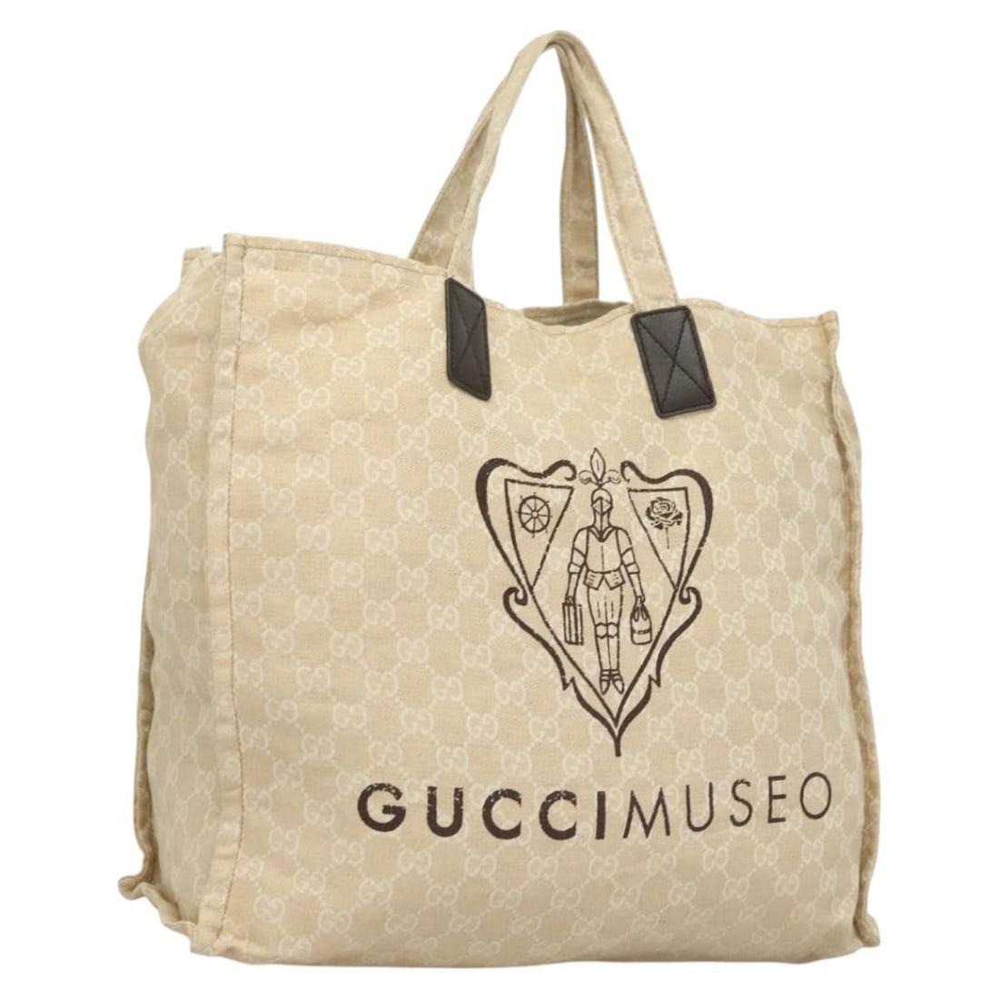 GUCCI Beige GG Canvas Museum Hand Bag 283411 Auth Italy: GUCCI Beige GG Canvas Museum Hand Bag 283411 Auth Italy This GUCCI GG Canvas Museum Hand Bag in a classic beige color is a stylish accessory for any wardrobe. Made from durable GG Canvas, this handbag