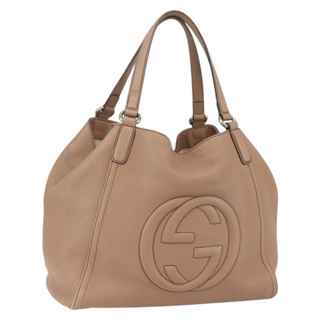 Beige Gold Gucci Soho Leather Tote Bag Model 282309 Italy (1 of 18)