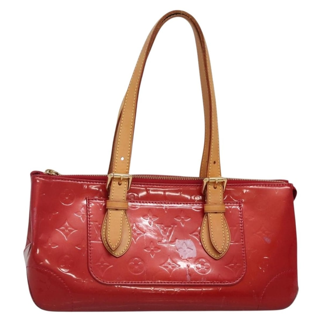 Louis Vuitton Vernis Rosewood Avenue Hand Bag Pomme D'amour M93507 Auth: Louis Vuitton Vernis Rosewood Avenue Hand Bag Pomme D'amour M93507 Auth This LOUIS VUITTON Vernis Rosewood Avenue Hand Bag in the vibrant Pomme D'amour color is a stylish addition to any collection. C