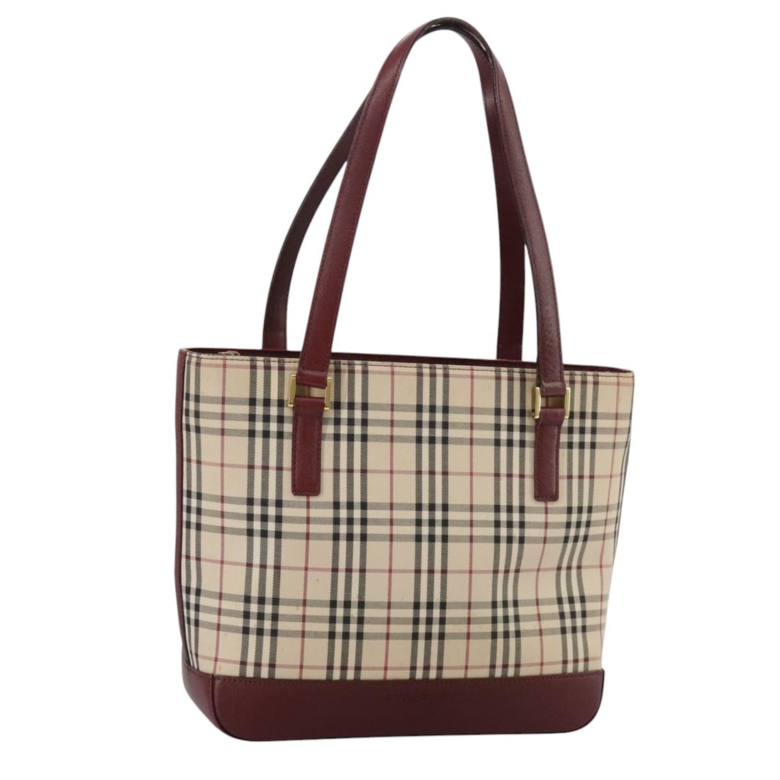 Burberry Nova Check Beige Canvas Hand Bag Authentic: Burberry Nova Check Beige Canvas Hand Bag Authentic This authentic Burberry Nova Check Hand Bag is crafted from durable canvas in a stylish beige color. With dimensions of approximately 10.2 inches in