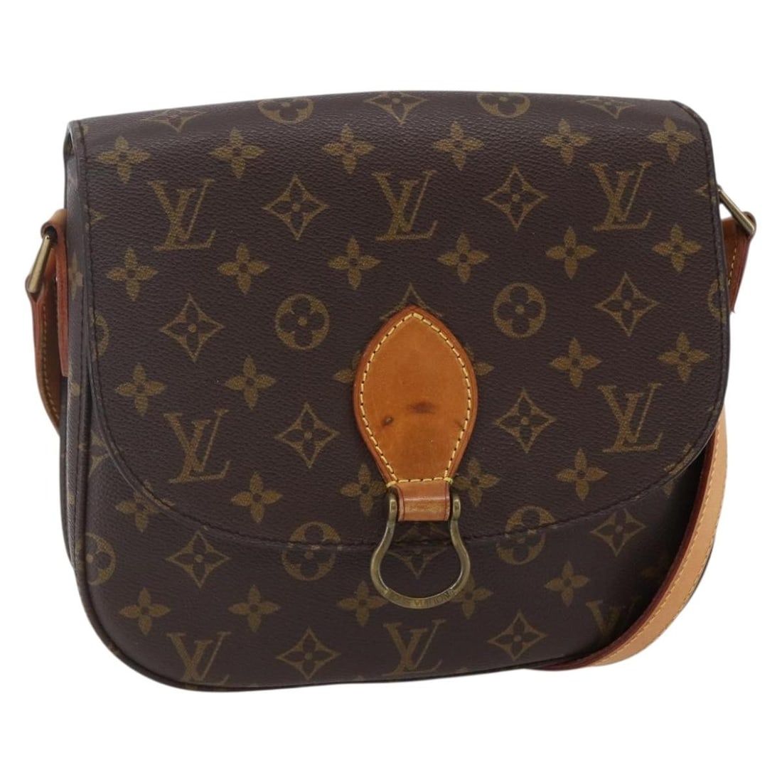 LOUIS VUITTON Monogram Saint Cloud GM Shoulder Bag M51242 Auth (1 of 18)