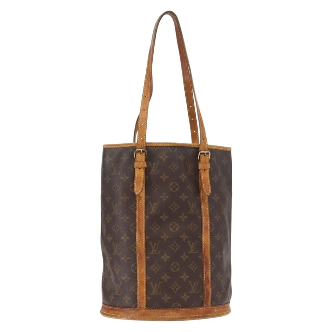 Monogram Canvas Bucket GM Shoulder Bag by Louis Vuitton M42236: Monogram Canvas Bucket GM Shoulder Bag by Louis Vuitton M42236 This Louis Vuitton Monogram Bucket GM Shoulder Bag is crafted from signature monogram canvas and features an adjustable shoulder strap. T