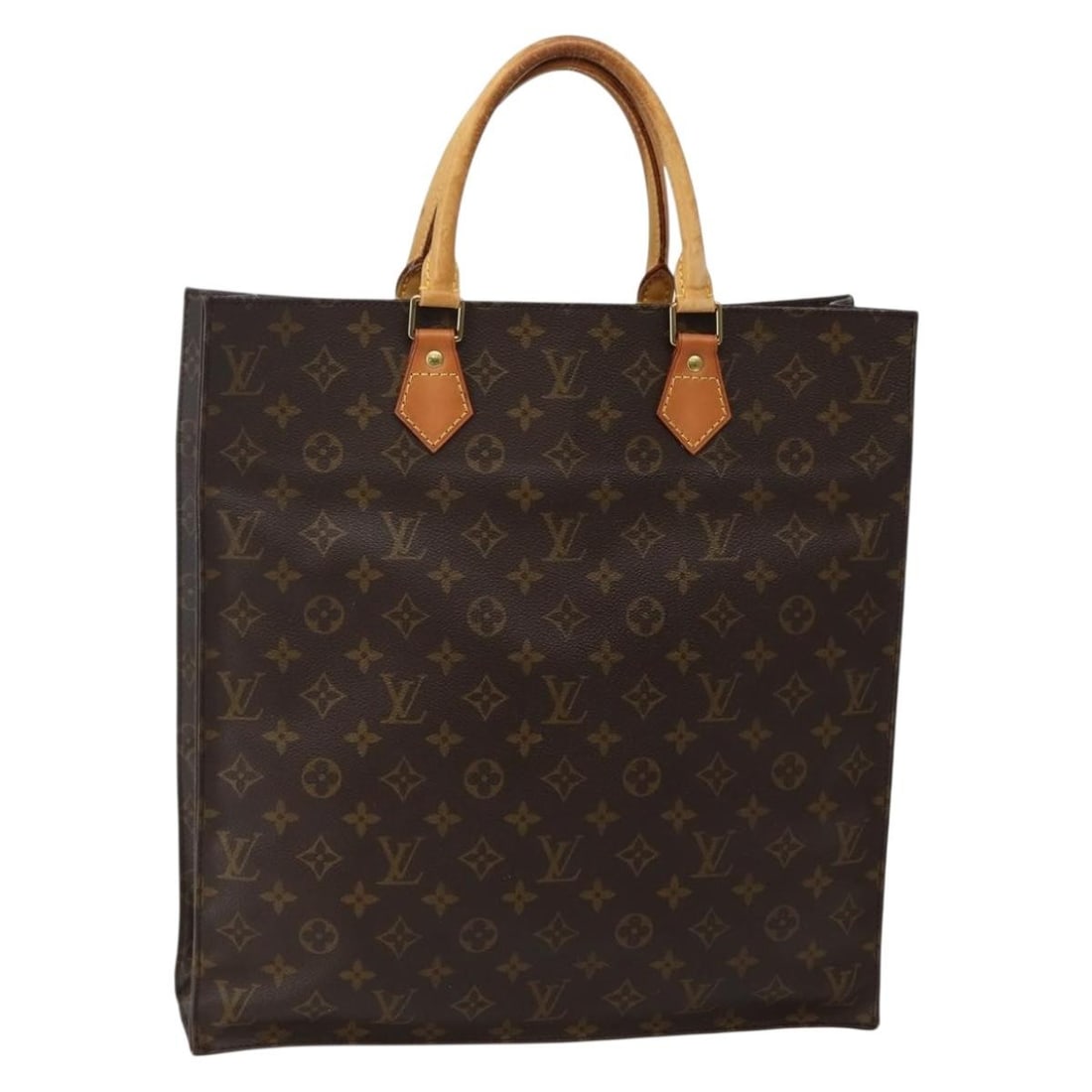 LOUIS VUITTON Monogram Sac Plat Hand Bag M51140 Authentic France: LOUIS VUITTON Monogram Sac Plat Hand Bag M51140 Authentic France The LOUIS VUITTON Monogram Sac Plat Hand Bag (Model M51140) is a classic and stylish accessory crafted from durable Monogram Canvas. Th