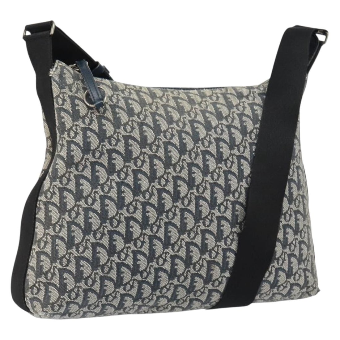 Christian Dior Navy Silver Trotter Canvas Shoulder Bag Italy: Christian Dior Navy Silver Trotter Canvas Shoulder Bag Italy Introducing the Christian Dior Trotter Canvas Shoulder Bag, a stylish accessory crafted in Italy. This shoulder bag features a stunning nav