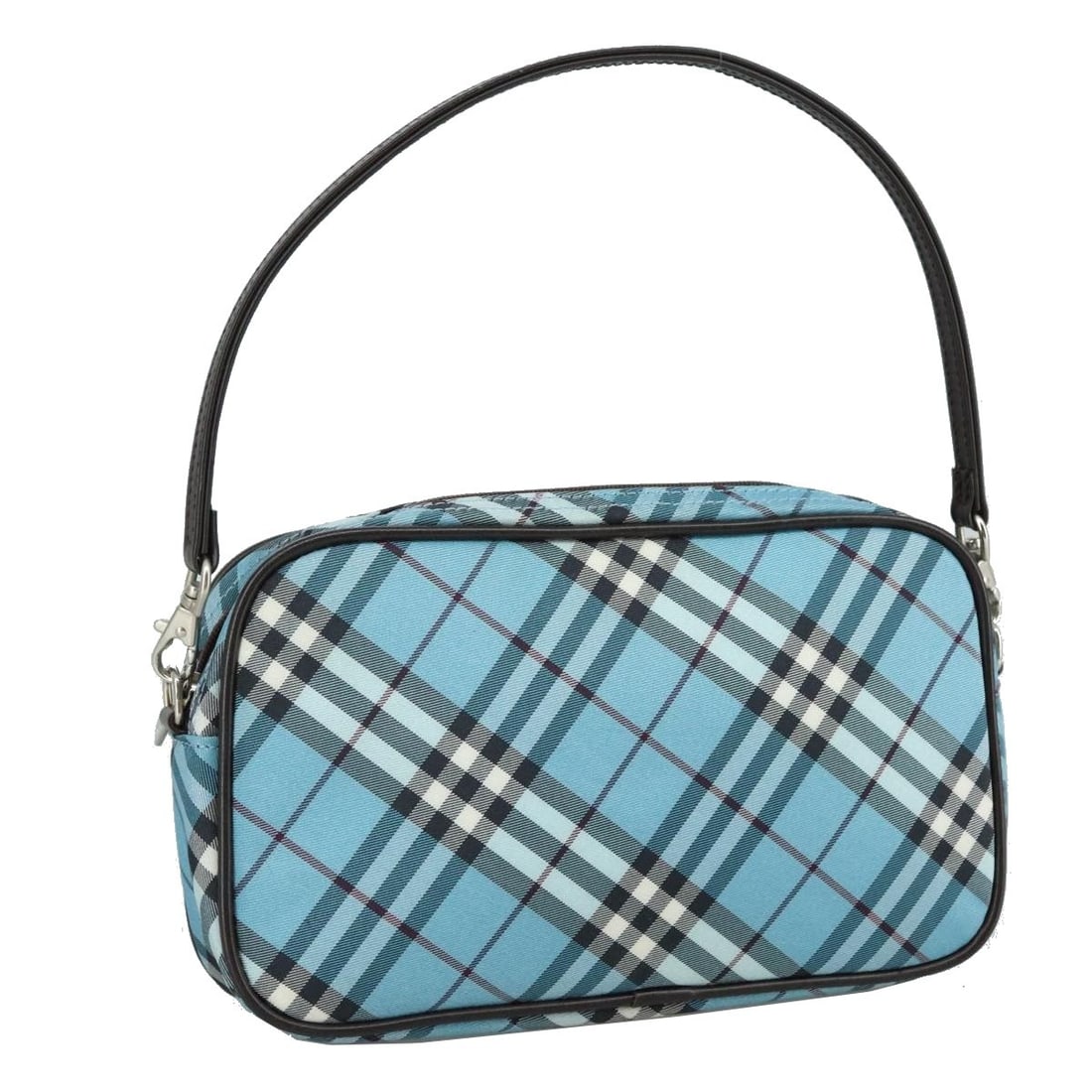 Burberry Nova Check Blue Accessory Pouch Nylon Japan Auth (1 of 18)