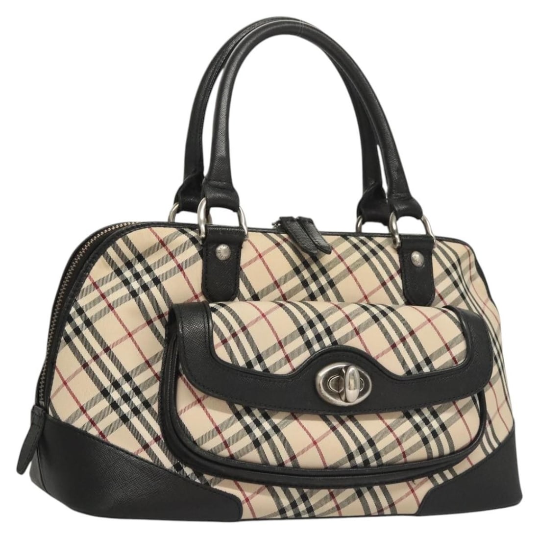 Burberry Nova Check Beige Canvas Hand Bag Auth 120348: Burberry Nova Check Beige Canvas Hand Bag Auth 120348 This Burberry Nova Check Hand Bag showcases a classic and stylish design, crafted from durable beige canvas. With dimensions of approximately 12.6