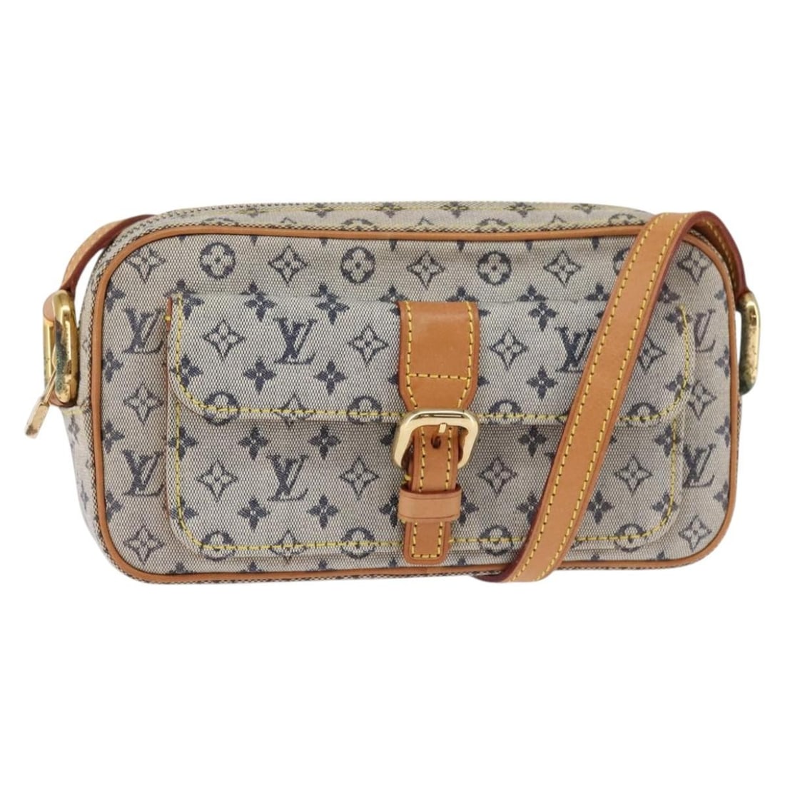 LOUIS VUITTON Monogram Mini Juliet MM Blue Shoulder Bag M92004 Auth (1 of 18)