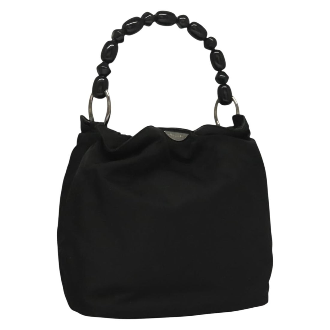 Christian Dior Maris Pearl Black Silver Nylon Hand Bag Auth Italy: Christian Dior Maris Pearl Black Silver Nylon Hand Bag Auth Italy Elevate your accessory collection with the Christian Dior Maris Pearl Hand Bag, a stunning blend of style and practicality. Crafted fr