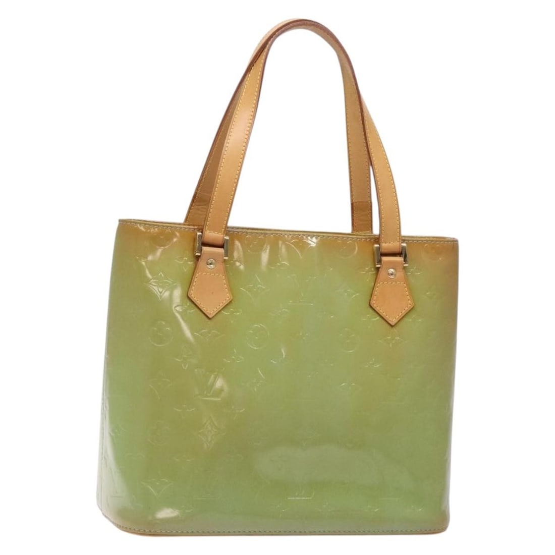 LOUIS VUITTON Monogram Vernis Houston Hand Bag Baby Blue M91005: LOUIS VUITTON Monogram Vernis Houston Hand Bag Baby Blue M91005 Introducing the LOUIS VUITTON Monogram Vernis Houston Hand Bag, a stunning accessory crafted from luxurious patent leather in a delightf