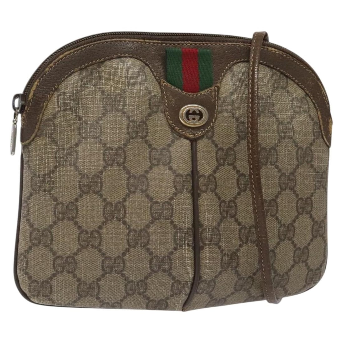 GUCCI GG Supreme Sherry Line Shoulder Bag Beige PVC Made in Italy 904 02 047 (1 of 18)