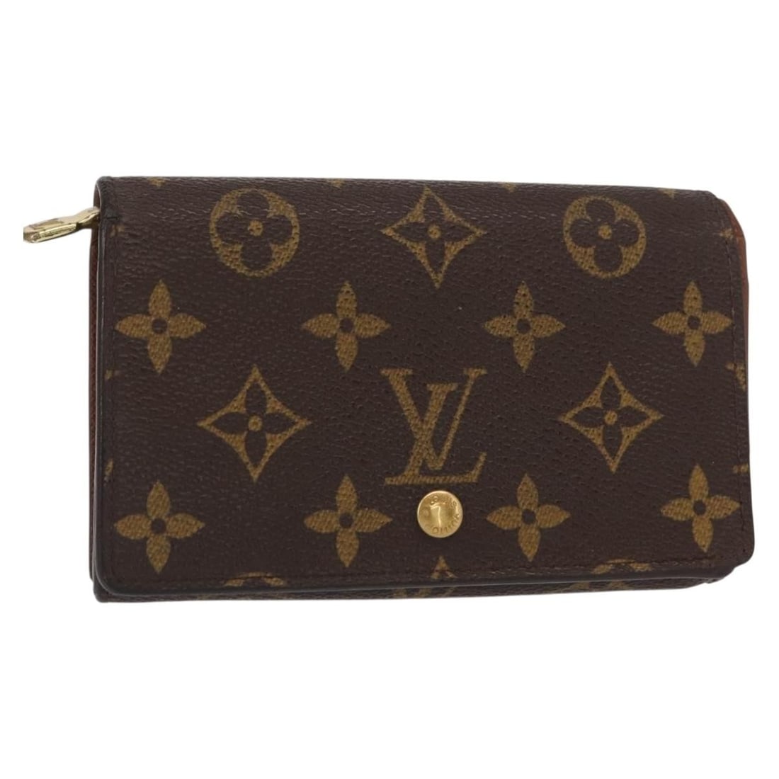LOUIS VUITTON Monogram Portefeuille Tresol Wallet M61736 Auth France (1 of 18)