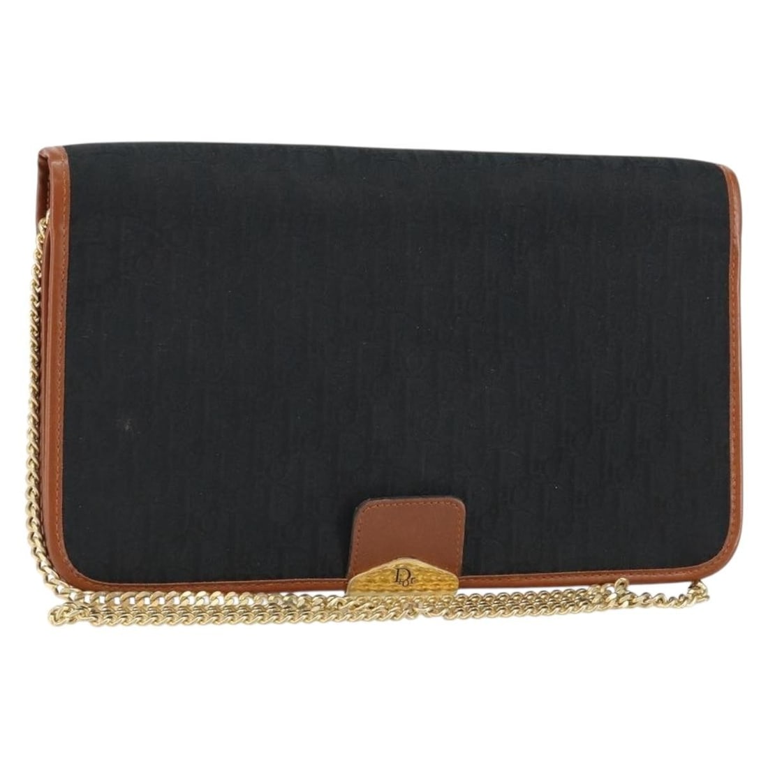 Christian Dior Black Gold Trotter Canvas Chain Shoulder Bag Auth: Christian Dior Black Gold Trotter Canvas Chain Shoulder Bag Auth Introducing the Christian Dior Trotter Canvas Chain Shoulder Bag, a timeless accessory that combines elegance and practicality. This st