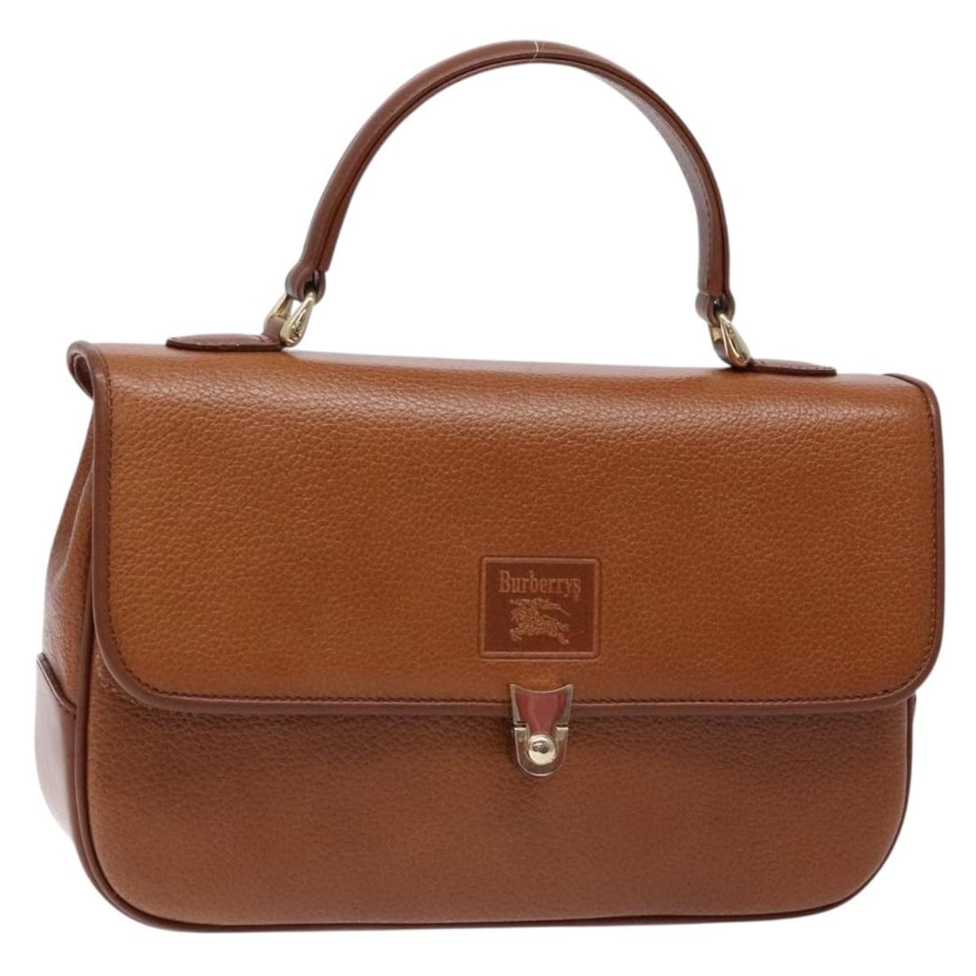 Burberrys Leather Hand Bag Brown Gold Authentic 11 x 7.1 x 8: Burberrys Leather Hand Bag Brown Gold Authentic 11 x 7.1 x 8 This authentic Burberrys handbag is crafted from high-quality leather in a stunning brown and gold color combination. Measuring approximate