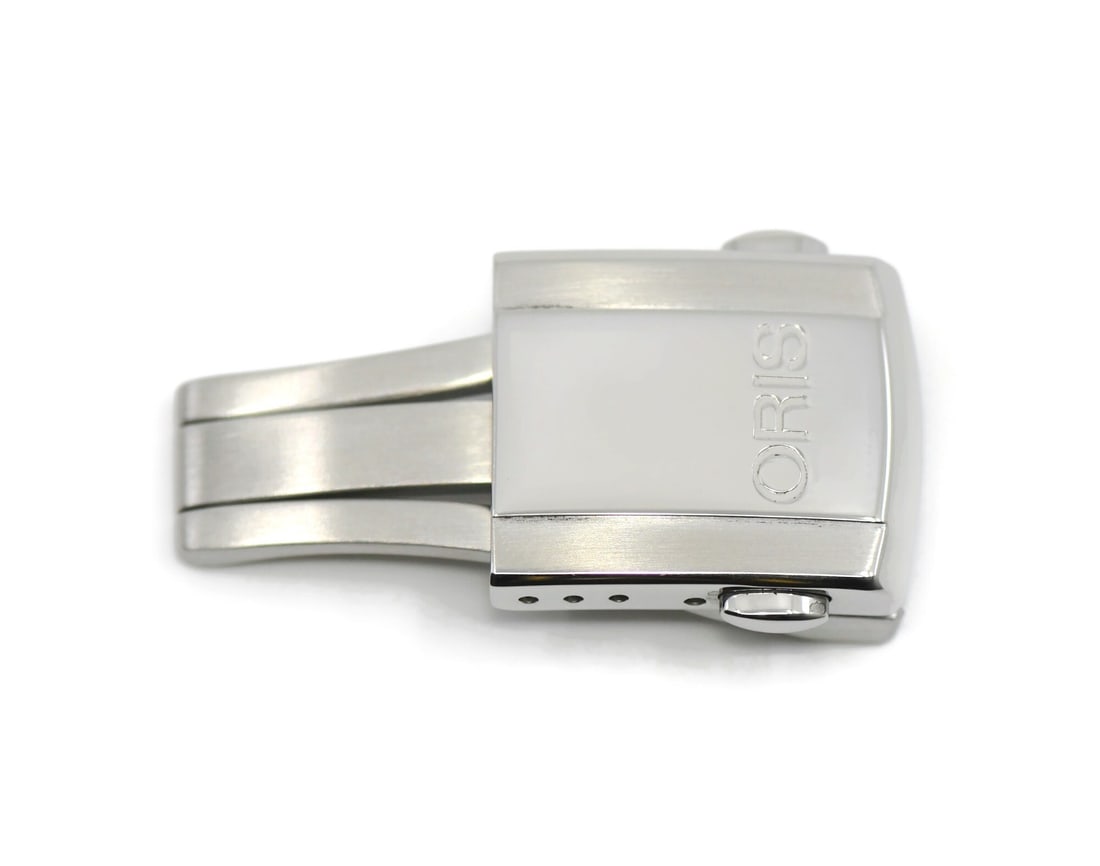 Oris Authentic Stainless Steel Deployment Buckle 16mm (1 of 2)