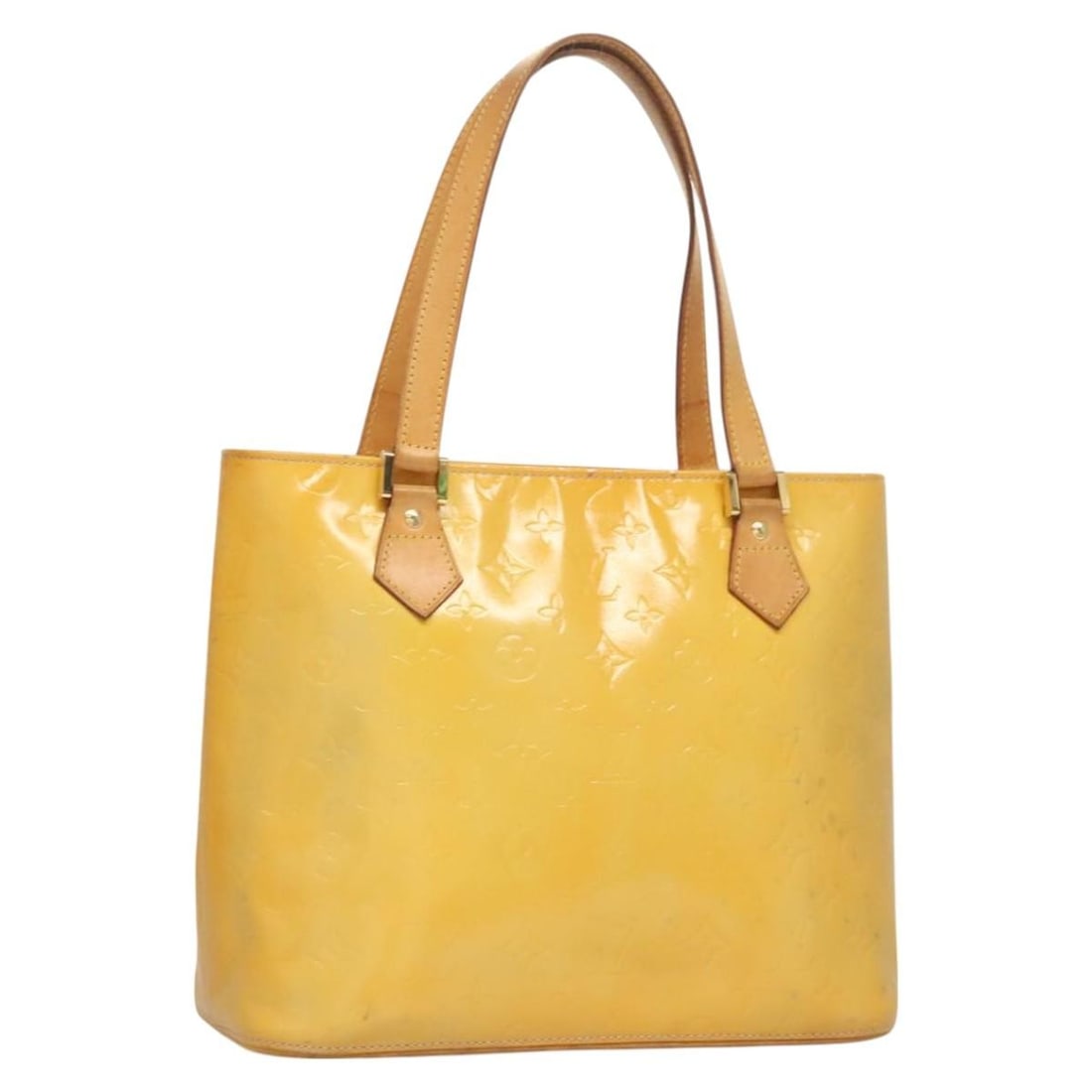 LOUIS VUITTON Monogram Vernis Houston Hand Bag Gris M91053 Patent Leather: LOUIS VUITTON Monogram Vernis Houston Hand Bag Gris M91053 Patent Leather This LOUIS VUITTON Monogram Vernis Houston Hand Bag in Gris is a stunning accessory crafted from high-quality patent leather.