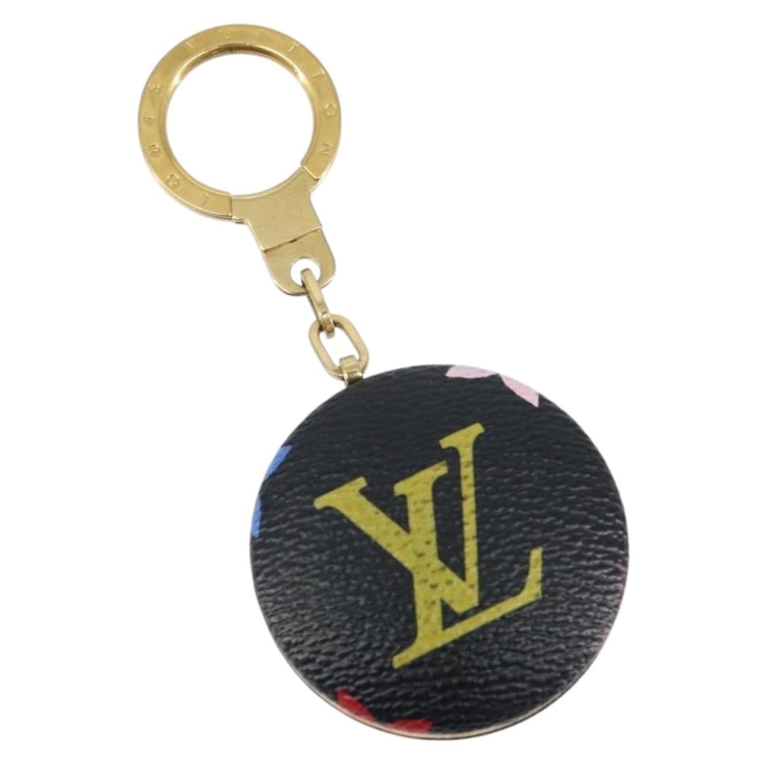 Monogram Multicolor Astropill Black Canvas Key Holder by Louis Vuitton M51912: Monogram Multicolor Astropill Black Canvas Key Holder by Louis Vuitton M51912 This is a Louis Vuitton Monogram Multicolor Astropill Key Holder in black. Crafted from monogram multicolor canvas, this a