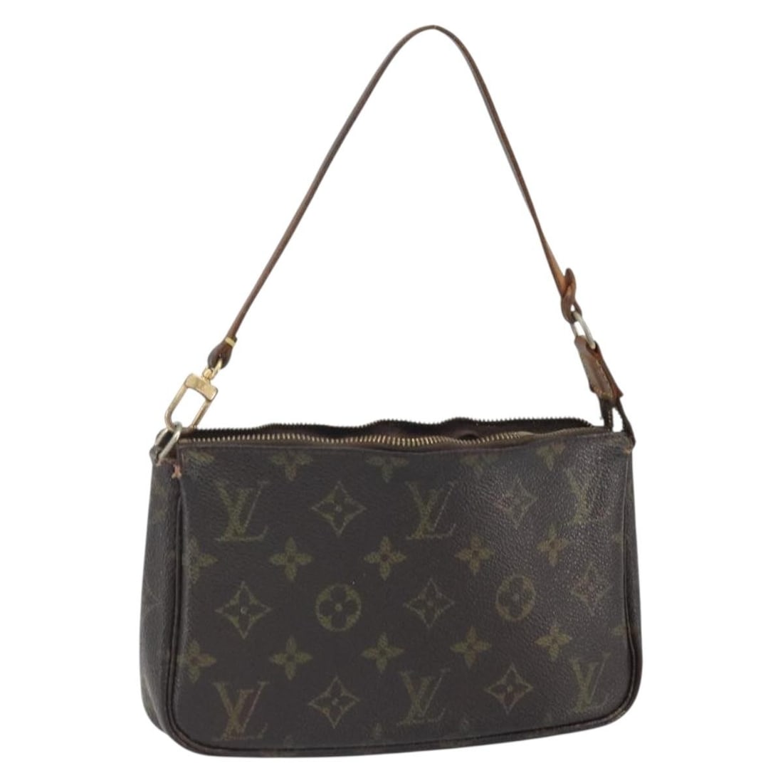 Louis Vuitton Monogram Canvas Pochette Accessoires Pouch M51980 France: Louis Vuitton Monogram Canvas Pochette Accessoires Pouch M51980 France This is a Louis Vuitton Monogram Pochette Accessoires pouch, model M51980, crafted from the brand's signature monogram canvas. Th
