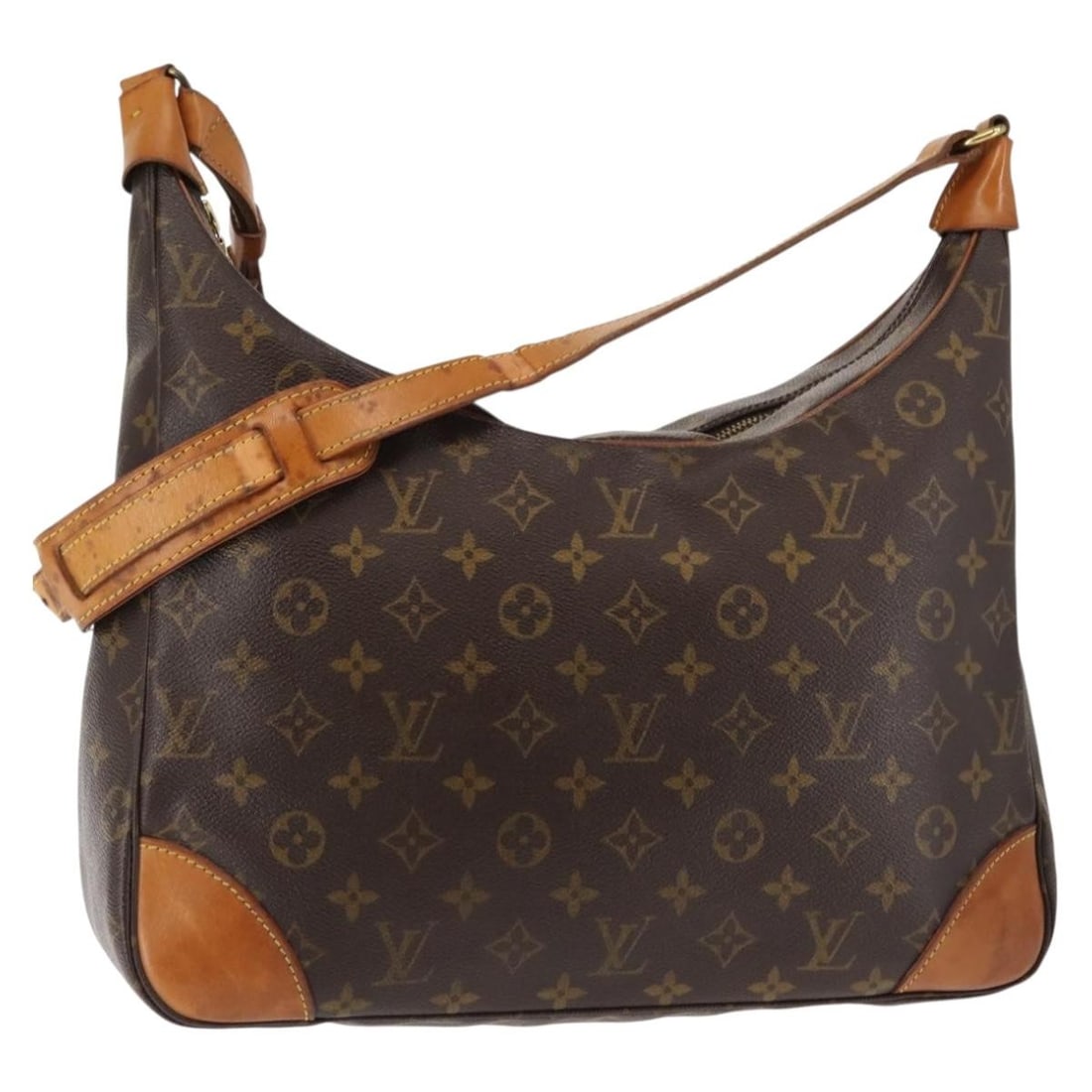 Authentic LOUIS VUITTON Monogram Boulogne 35 Shoulder Bag M51260 (1 of 18)