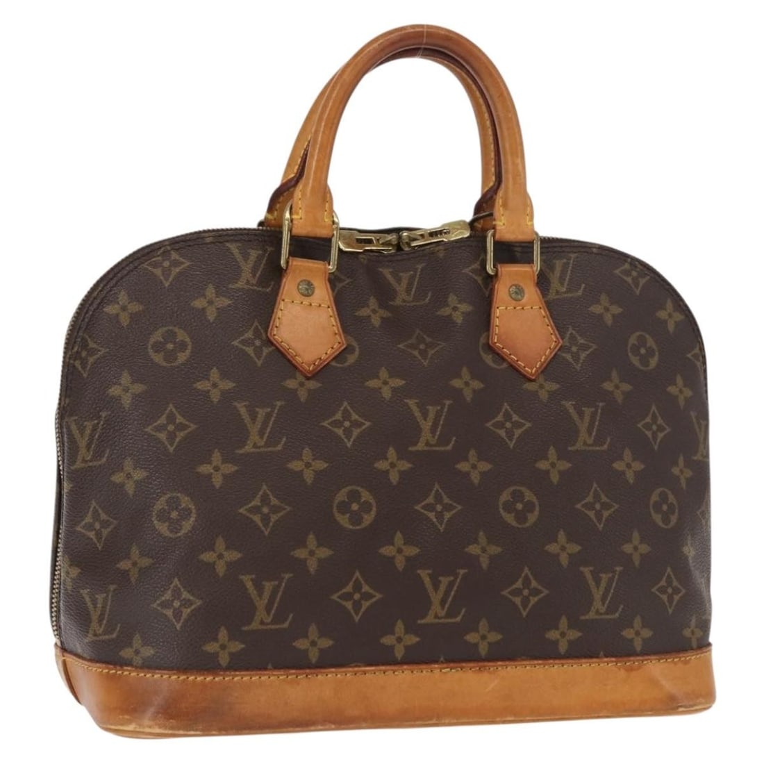 LOUIS VUITTON Monogram Alma Hand Bag M51130 Auth France: LOUIS VUITTON Monogram Alma Hand Bag M51130 Auth France This authentic Louis Vuitton Monogram Alma Hand Bag (Model M51130) showcases the brand's iconic monogram canvas in a classic silhouette. Designe