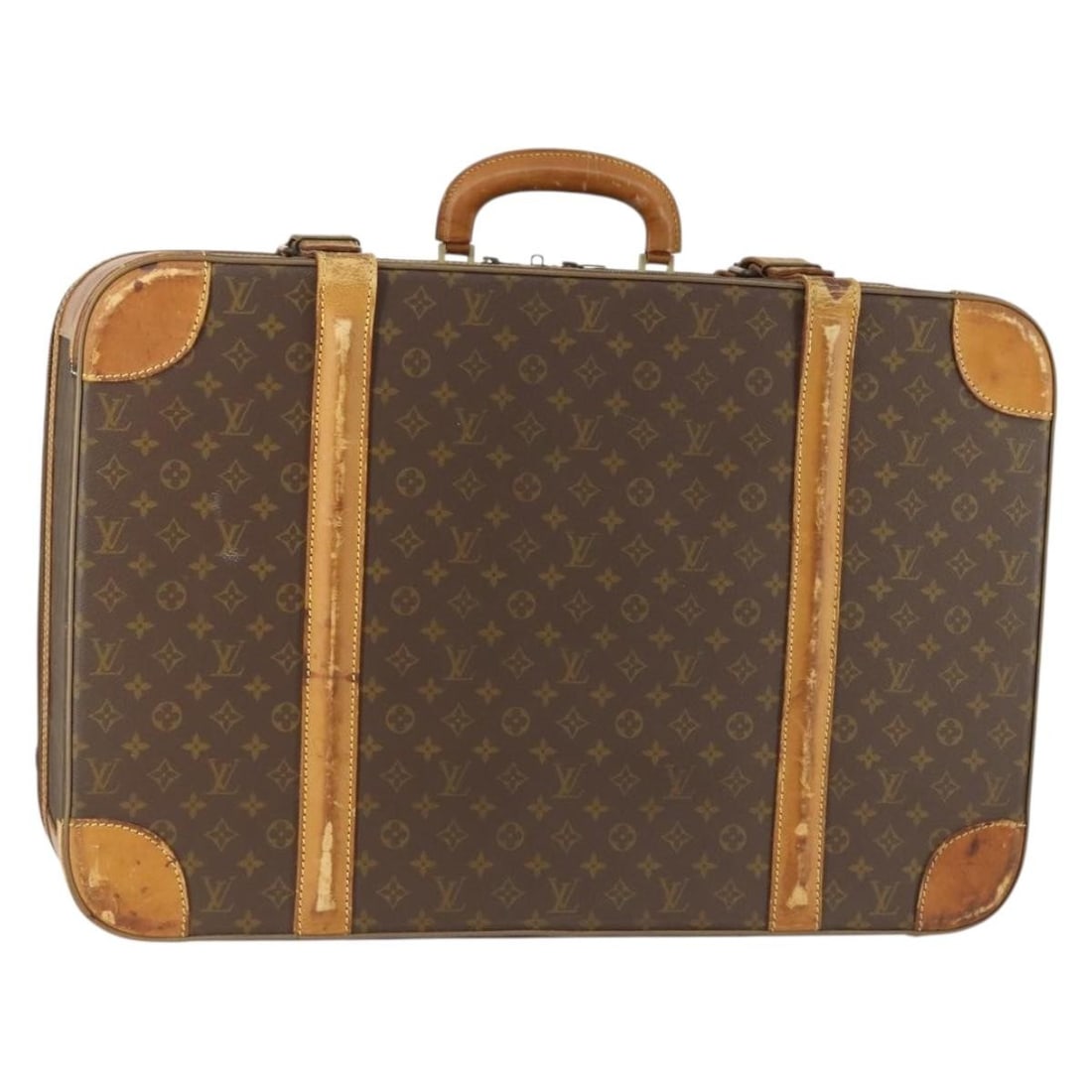 LOUIS VUITTON Monogram Stratos 70 Trunk M23234 with Name Tag (1 of 18)