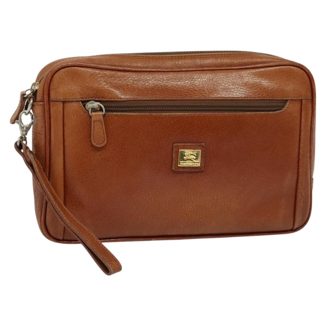 Burberrys Brown Gold Leather Clutch Bag Auth BS26944: Burberrys Brown Gold Leather Clutch Bag Auth BS26944 This Burberrys clutch bag is a sophisticated accessory crafted from quality leather in a stylish brown and gold color combination. With approximate