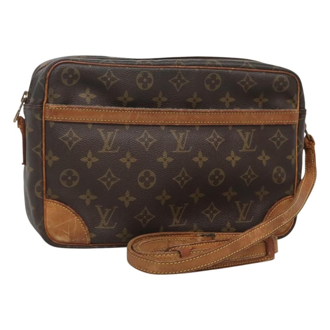 LOUIS VUITTON Monogram Trocadero 30 Shoulder Bag M51272 Authentic France (1 of 18)