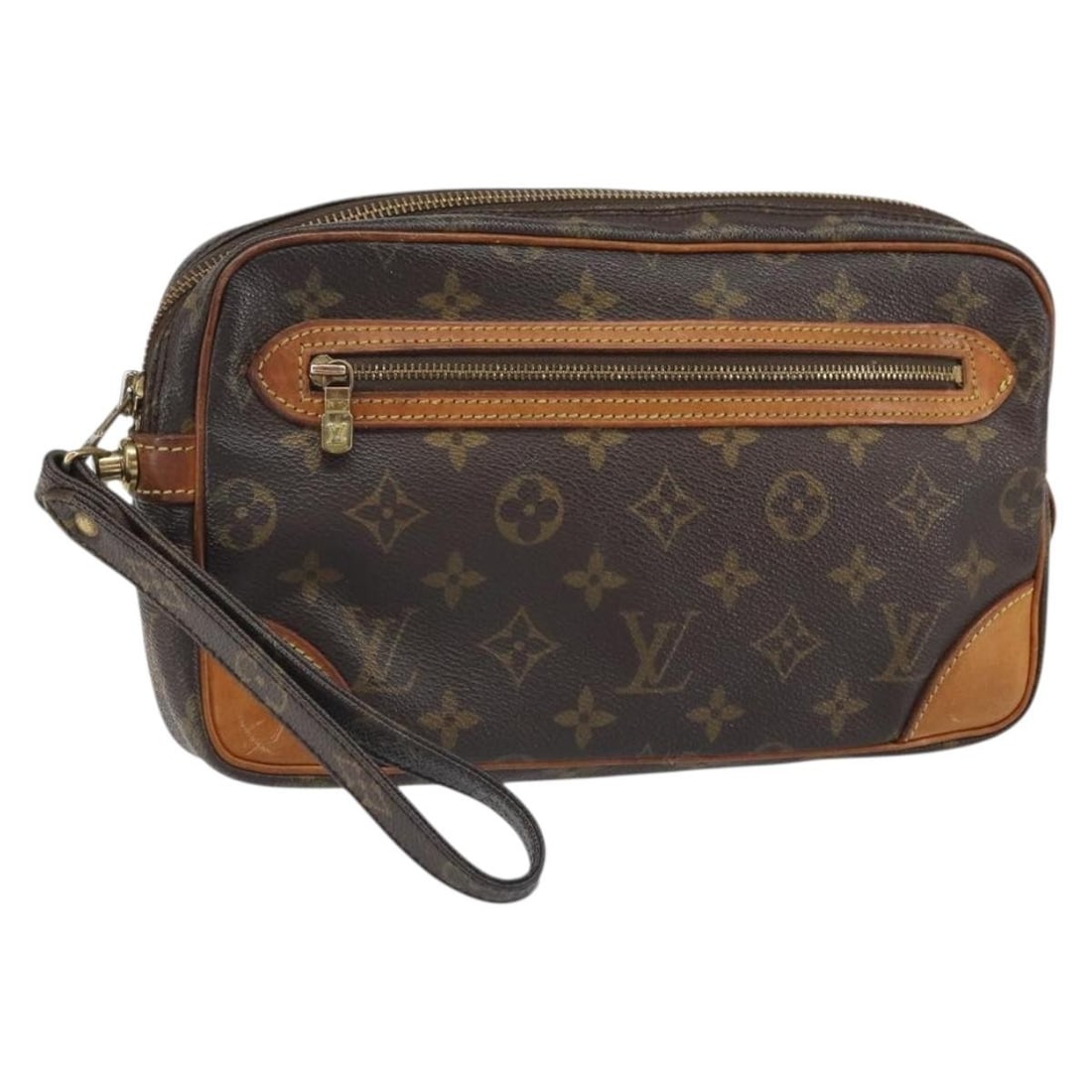 Louis Vuitton Marly Dragonne GM Monogram Canvas Clutch Bag M51825: Louis Vuitton Marly Dragonne GM Monogram Canvas Clutch Bag M51825 This Louis Vuitton Monogram Marly Dragonne GM Clutch Bag features the signature monogram canvas exterior with a classic monogram color