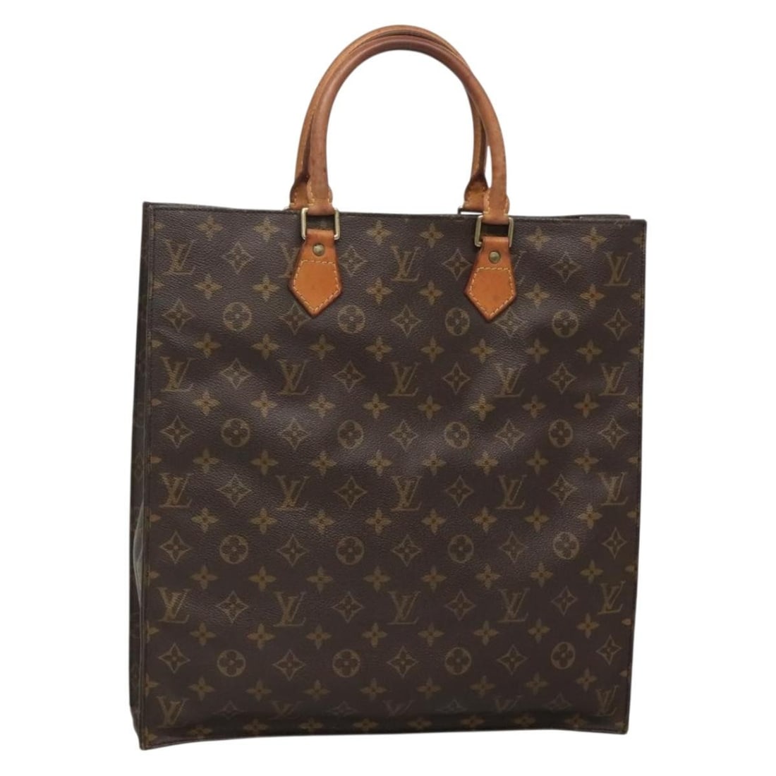 Louis Vuitton Monogram Sac Plat Hand Bag M51140 Authentic France (1 of 18)