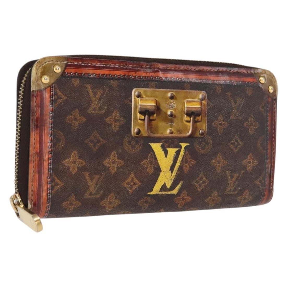 Monogram Canvas Zippy Long Wallet M52746 by Louis Vuitton: Monogram Canvas Zippy Long Wallet M52746 by Louis Vuitton This Louis Vuitton Monogram Trunk Time Zippy Long Wallet is crafted from signature monogram canvas and features a spacious design. The wallet