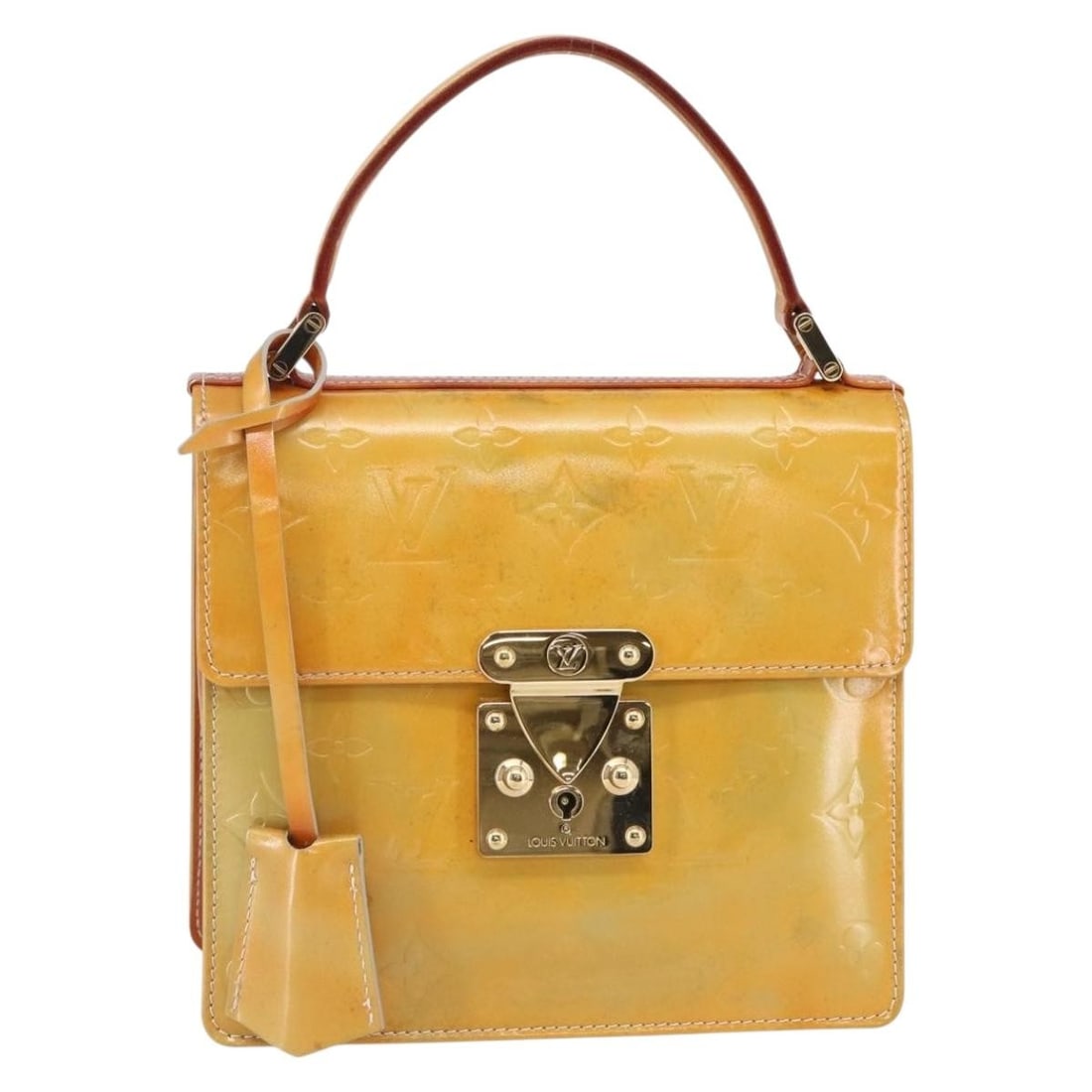 LOUIS VUITTON Monogram Vernis Spring Street Hand Bag Gris M91029 Authentic: LOUIS VUITTON Monogram Vernis Spring Street Hand Bag Gris M91029 Authentic This elegant Louis Vuitton Monogram Vernis Spring Street Hand Bag in Gris is a sophisticated accessory that combines stylish