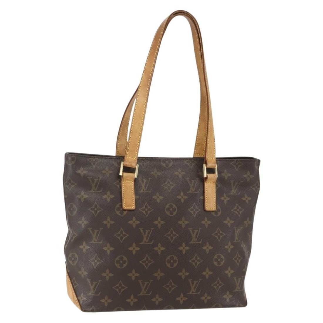 LOUIS VUITTON Monogram Cabas Piano Tote Bag M51148 Auth France: LOUIS VUITTON Monogram Cabas Piano Tote Bag M51148 Auth France Introducing the LOUIS VUITTON Monogram Cabas Piano Tote Bag, a stylish accessory that combines luxury with practicality. Made in France,