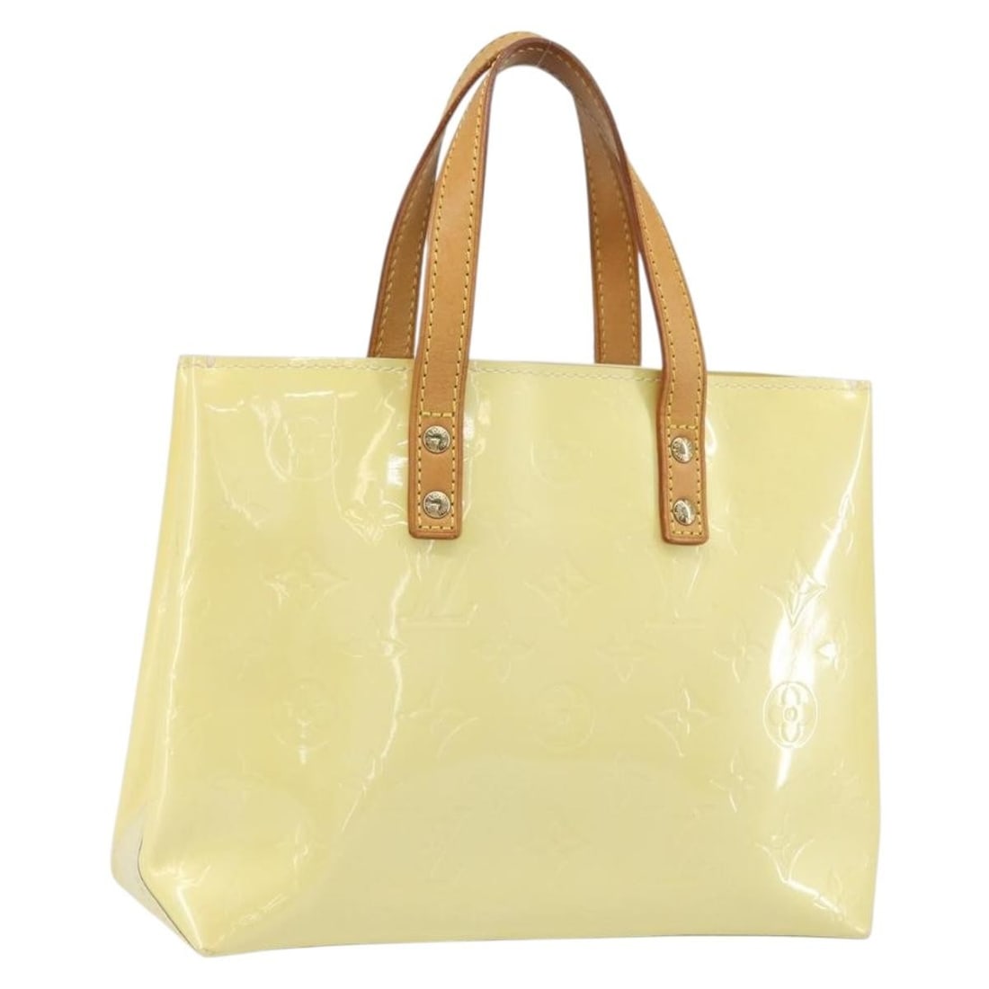 Louis Vuitton Reade PM Gris Patent Leather Monogram Handbag M91145 (1 of 18)