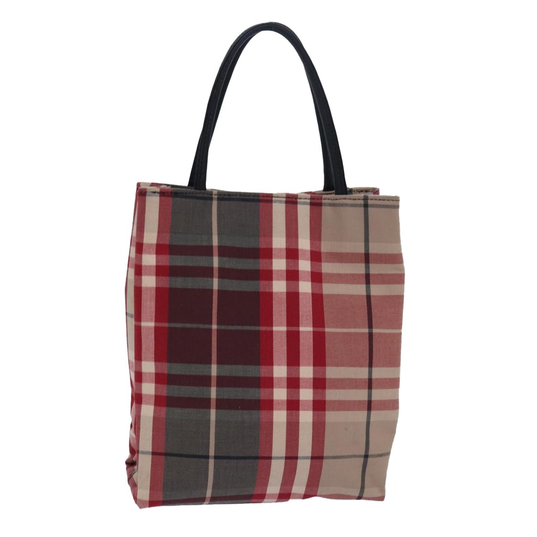 BURBERRY Nova Check Red Canvas Hand Bag Authentic (1 of 18)