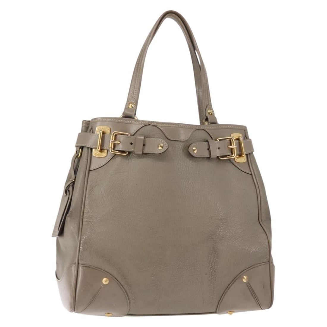 LOUIS VUITTON Suhari Majestu Hand Bag Gray Leather M95652 (1 of 18)