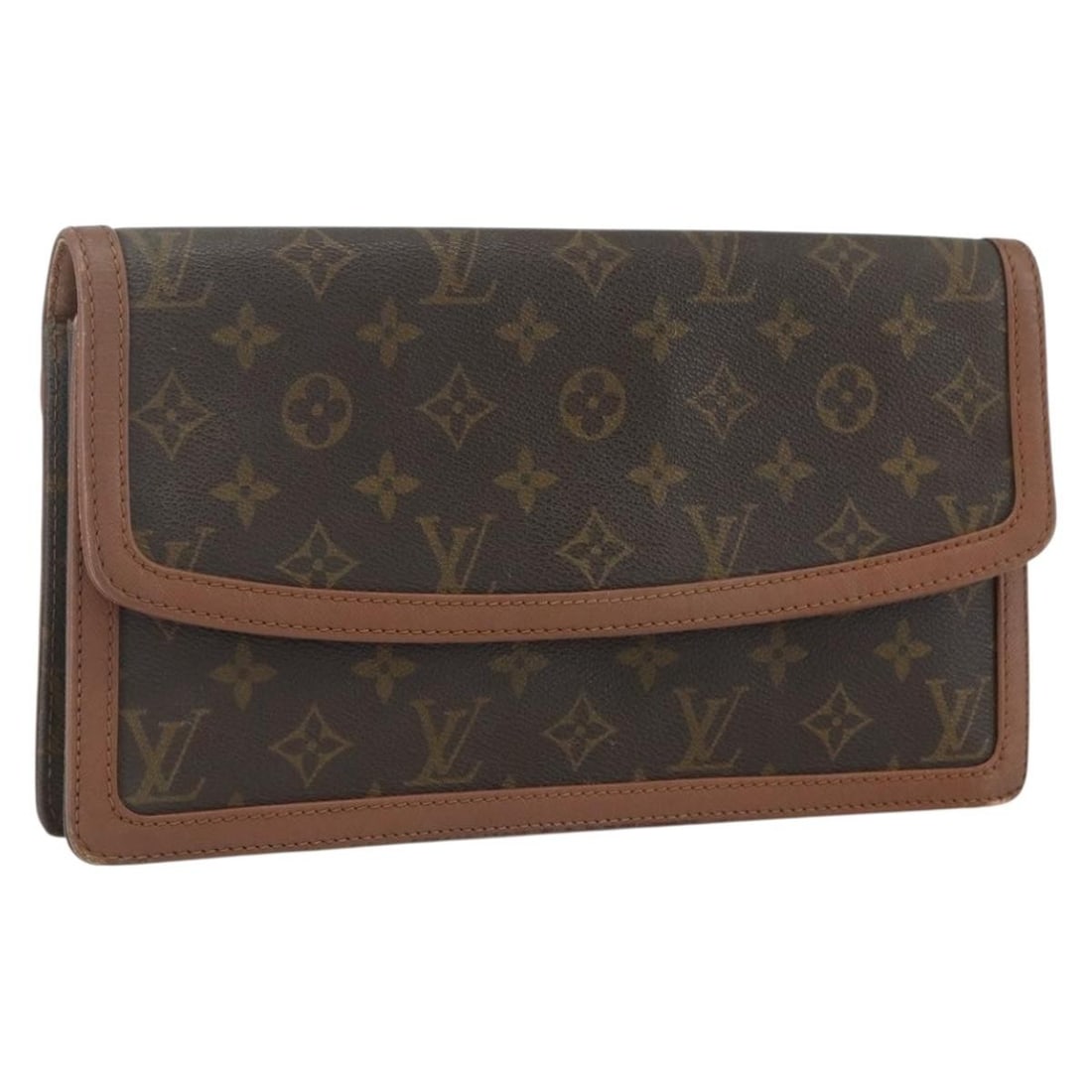 Louis Vuitton Pochette Dam GM Monogram Canvas Clutch Bag M51810 France: Louis Vuitton Pochette Dam GM Monogram Canvas Clutch Bag M51810 France This is a Louis Vuitton Monogram Pochette Dam GM clutch bag, model M51810. Crafted in France from iconic monogram canvas, this cl