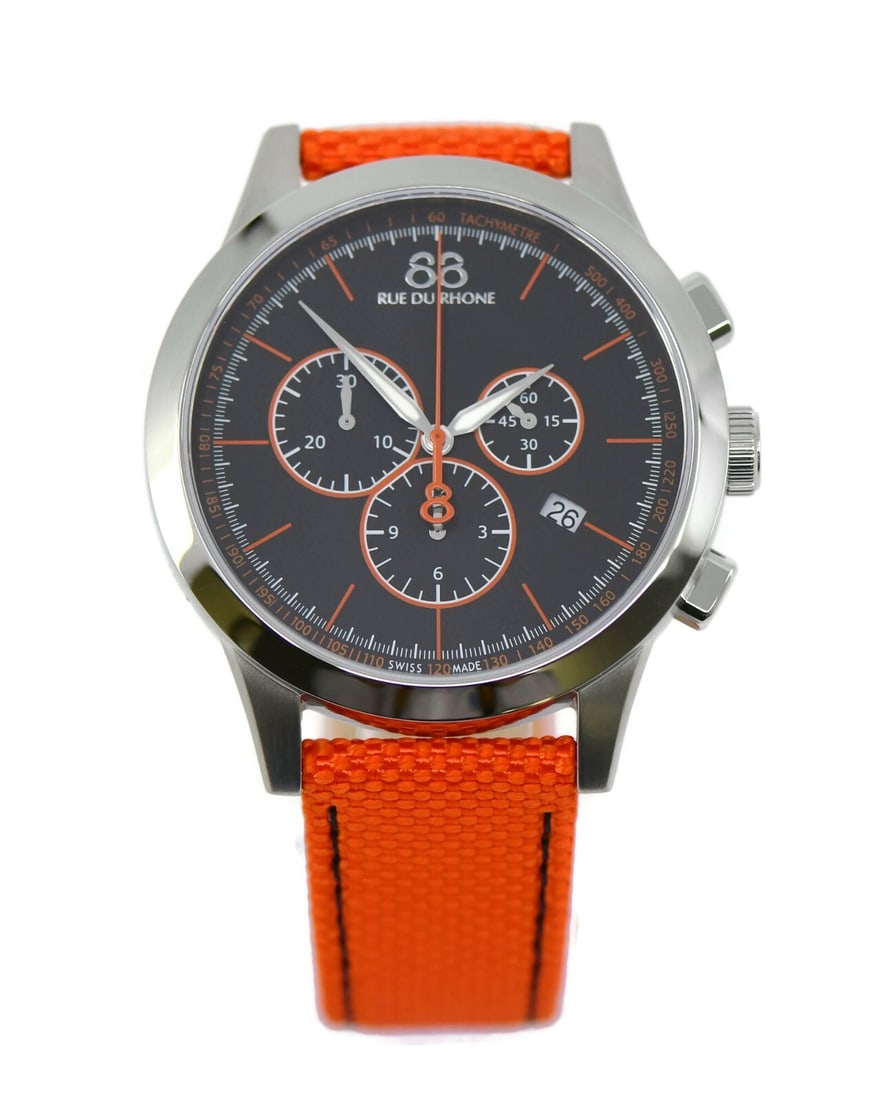 88 Rue Du Rhone Stainless Steel Quartz Watch 43mm Ref 87WA154301 with Box (1 of 3)