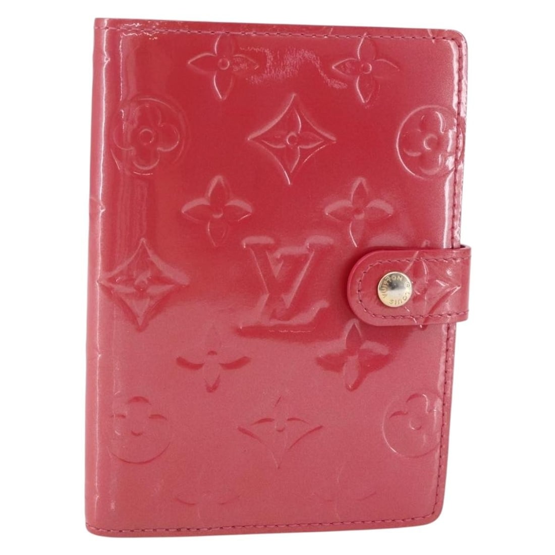 LOUIS VUITTON Vernis Day Planner Cover Fran Boise R2101F Auth: LOUIS VUITTON Vernis Day Planner Cover Fran Boise R2101F Auth This LOUIS VUITTON Vernis Agenda PM Day Planner Cover is expertly crafted from high-quality patent leather in the elegant Fran Boise color