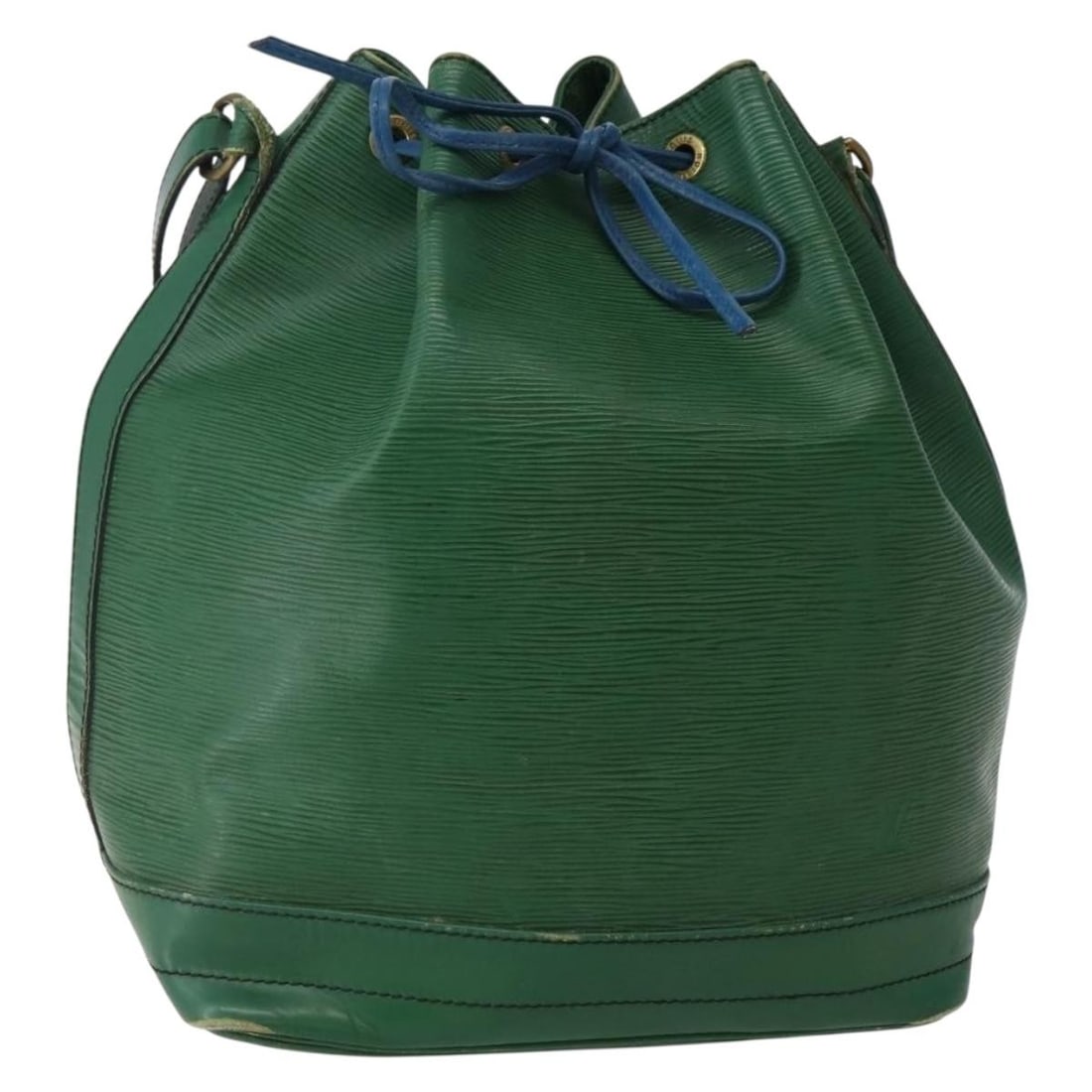 Louis Vuitton Epi Noe Bicolor Shoulder Bag Green Blue M44044 Auth: Louis Vuitton Epi Noe Bicolor Shoulder Bag Green Blue M44044 Auth This authentic Louis Vuitton Epi Noe Shoulder Bag features a stylish bicolor design in vibrant green and blue. Crafted from durable Ep