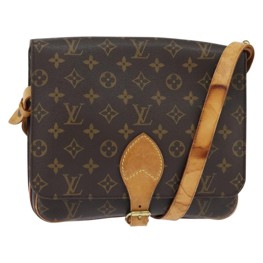 LOUIS VUITTON Monogram Cartouchiere GM Shoulder Bag M51252 Auth France: LOUIS VUITTON Monogram Cartouchiere GM Shoulder Bag M51252 Auth France This authentic LOUIS VUITTON Monogram Cartouchiere GM Shoulder Bag (Product No. M51252) is a stylish accessory crafted from durab